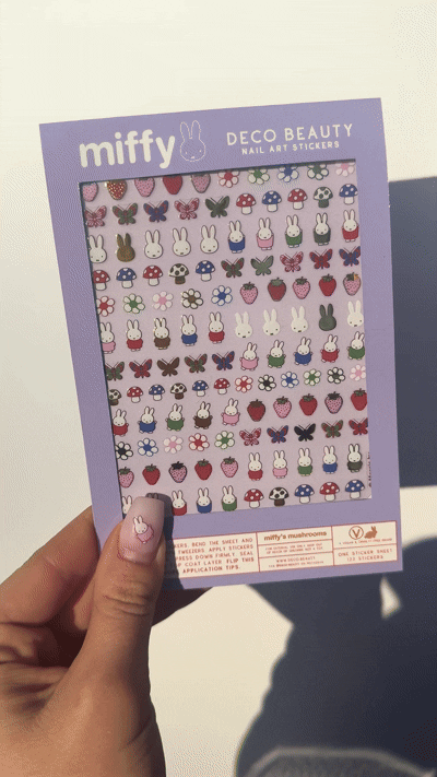 Nail Art Stickers, Miffy's Mushroom