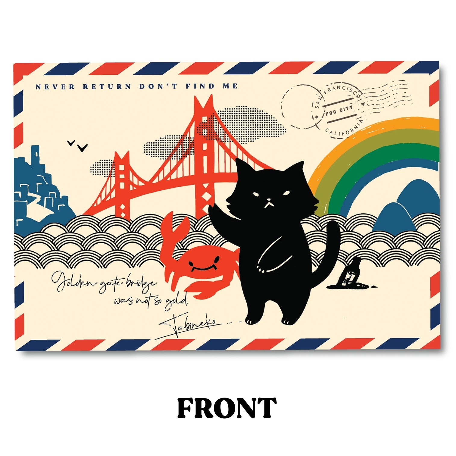 San Francisco Cat Postcard