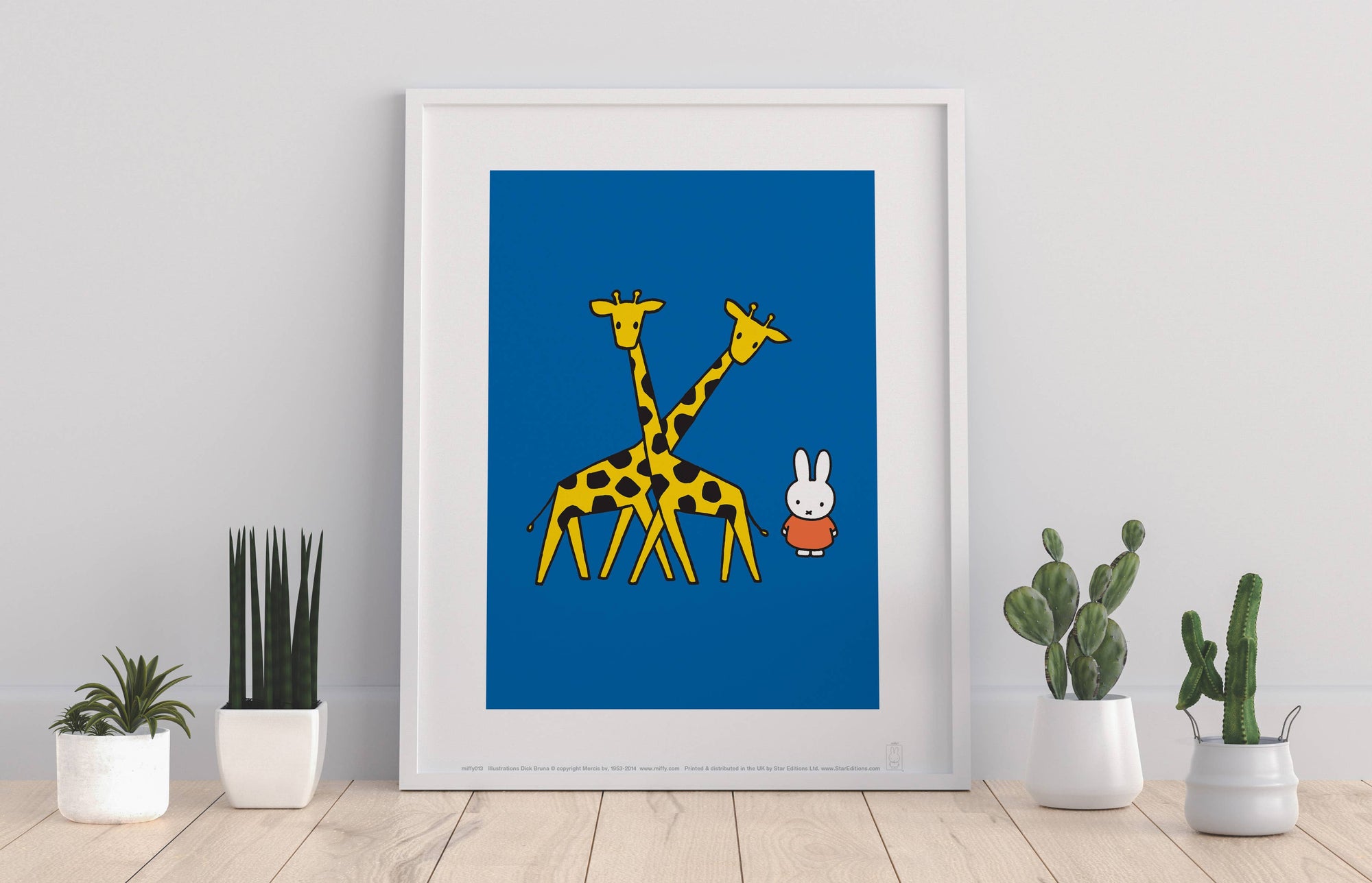 Miffy with Giraffe Art Print