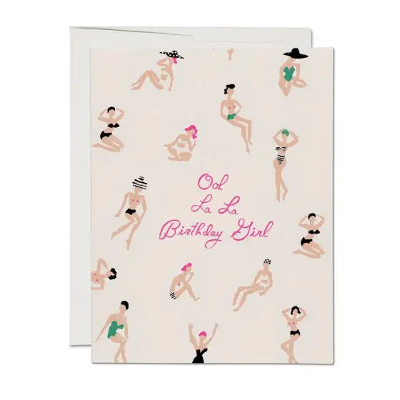 Ooh La La Birthday Card