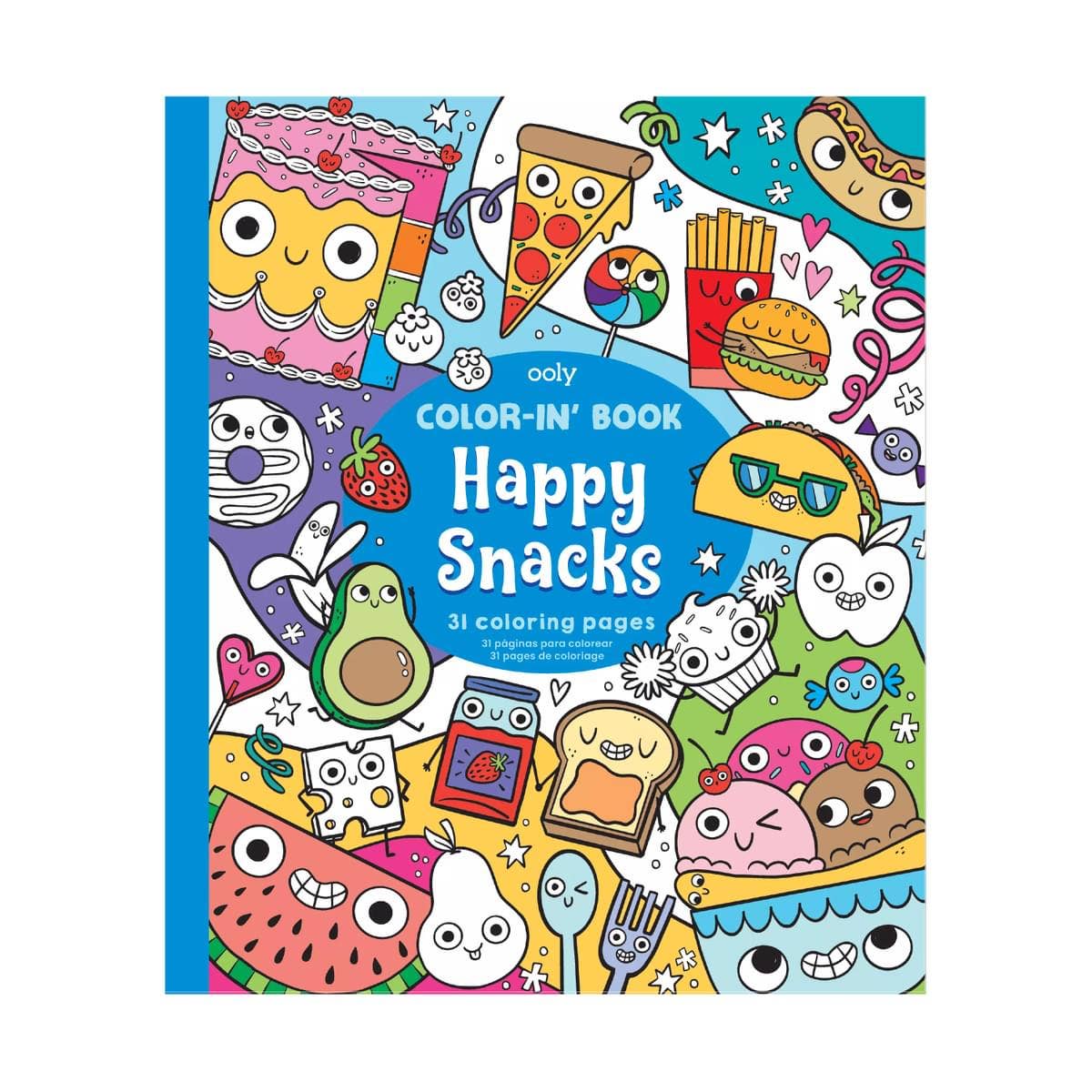 Color-in' Book, Happy Snacks Coloring Book