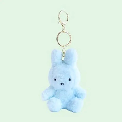 Miffy Fluffy Keychain Blue