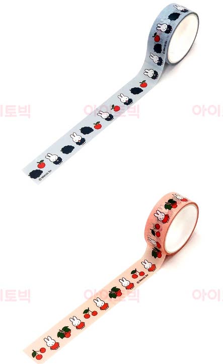 Miffy Sweet Fruit Deco Masking Tape Set, 8Pcs