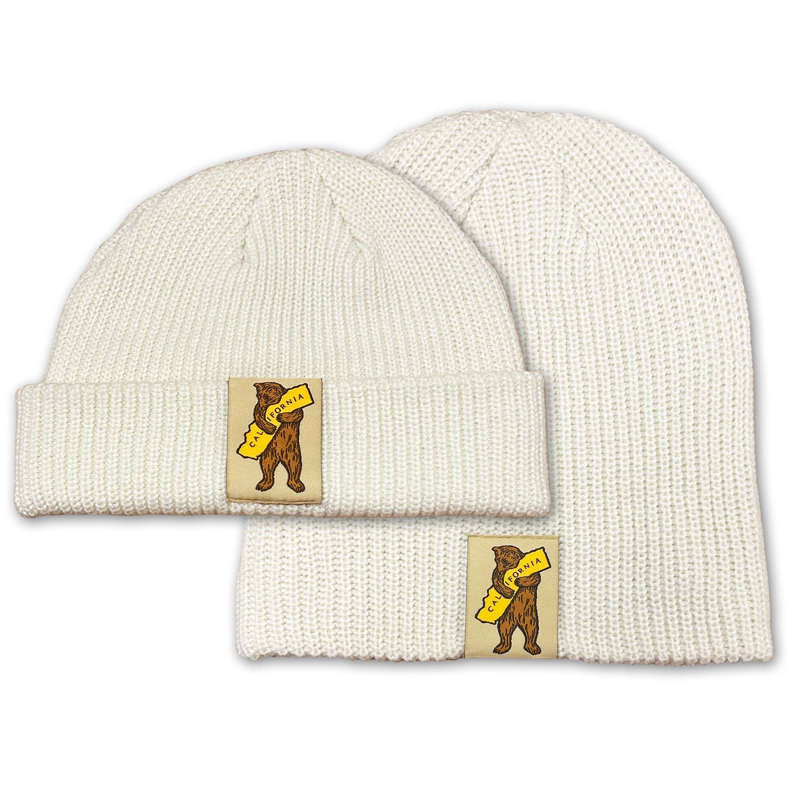 Califoria Bear Hug Beanie, Ecru