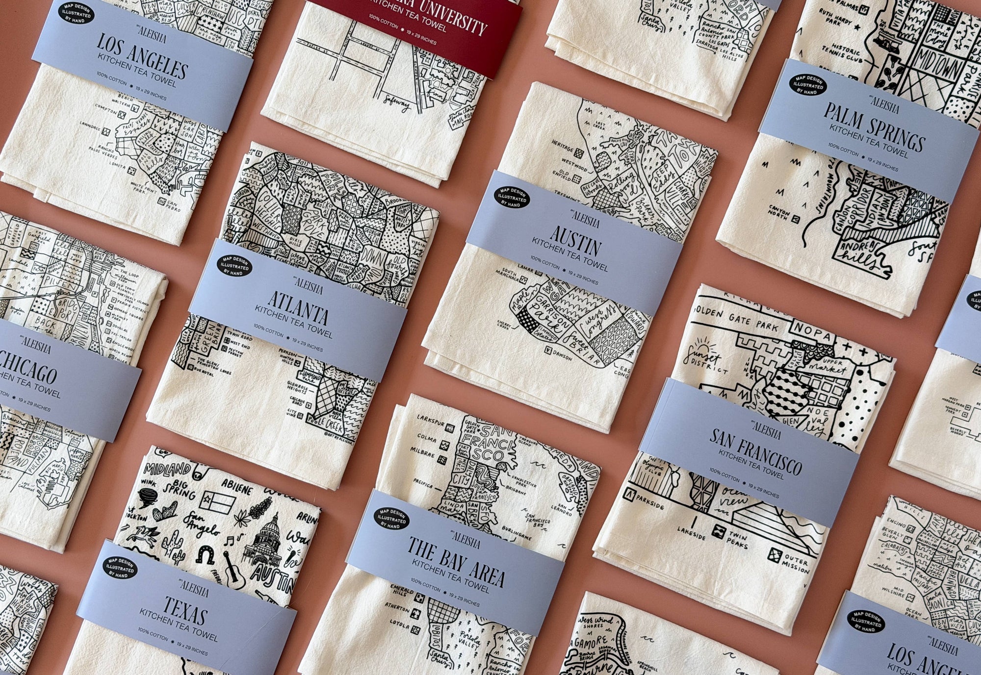 San Francisco Map Tea Towel