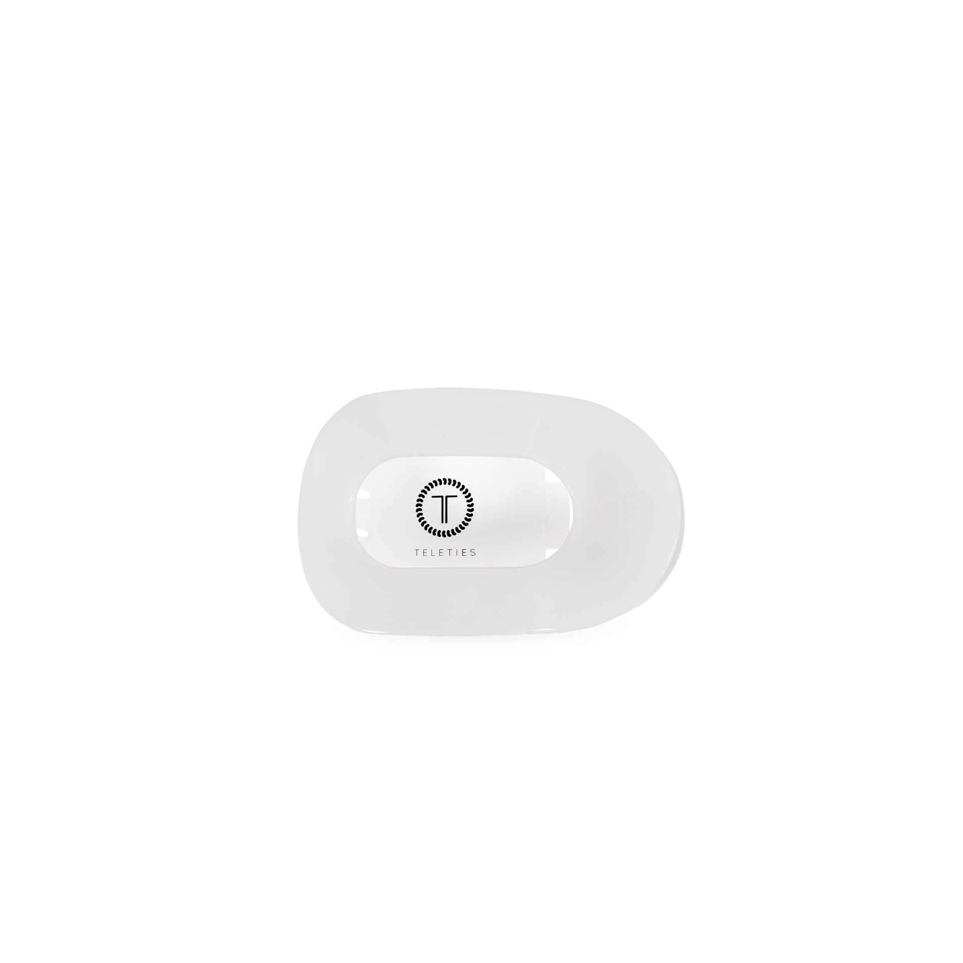 Coconut White, Tiny, Flat Round Clip