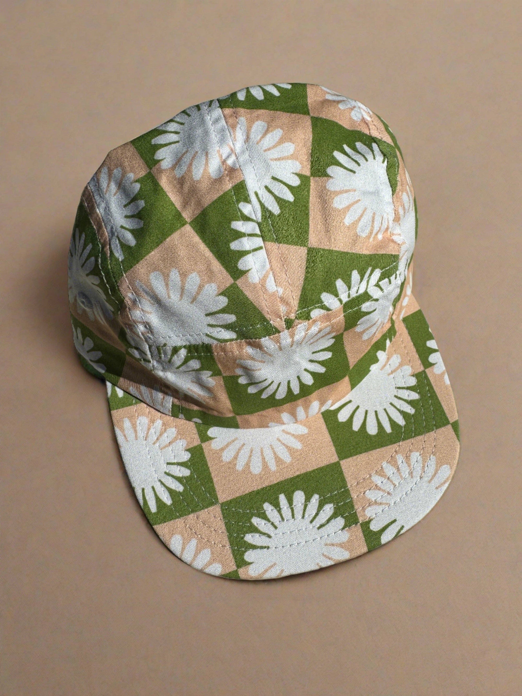 Five-Panel Hat, The Floral Check