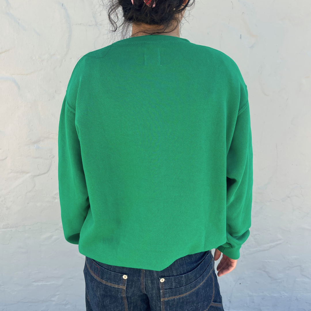 San Francisco Sweatshirt, Kelly Green/White