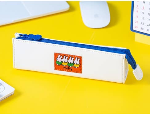 Miffy Patch Pencil Pouch Case, White