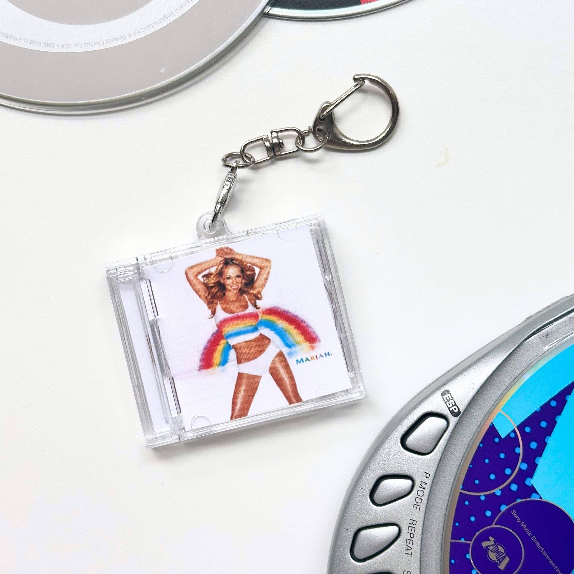 'Hit Clips' Mini CD Case Keychain, Mariah Carey, Heartbreaker