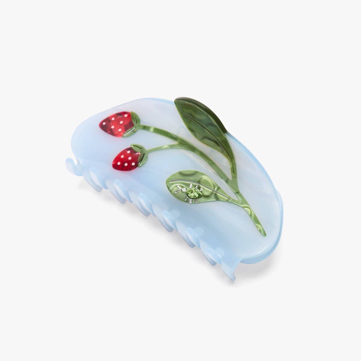 Forest Strawberry Jewel Hair Claw