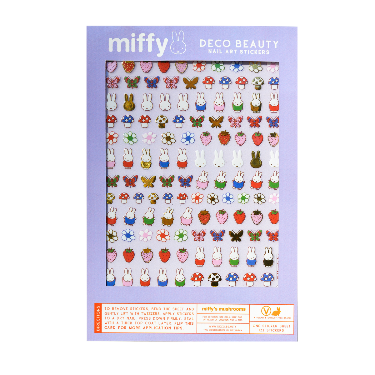 Nail Art Stickers, Miffy's Mushroom
