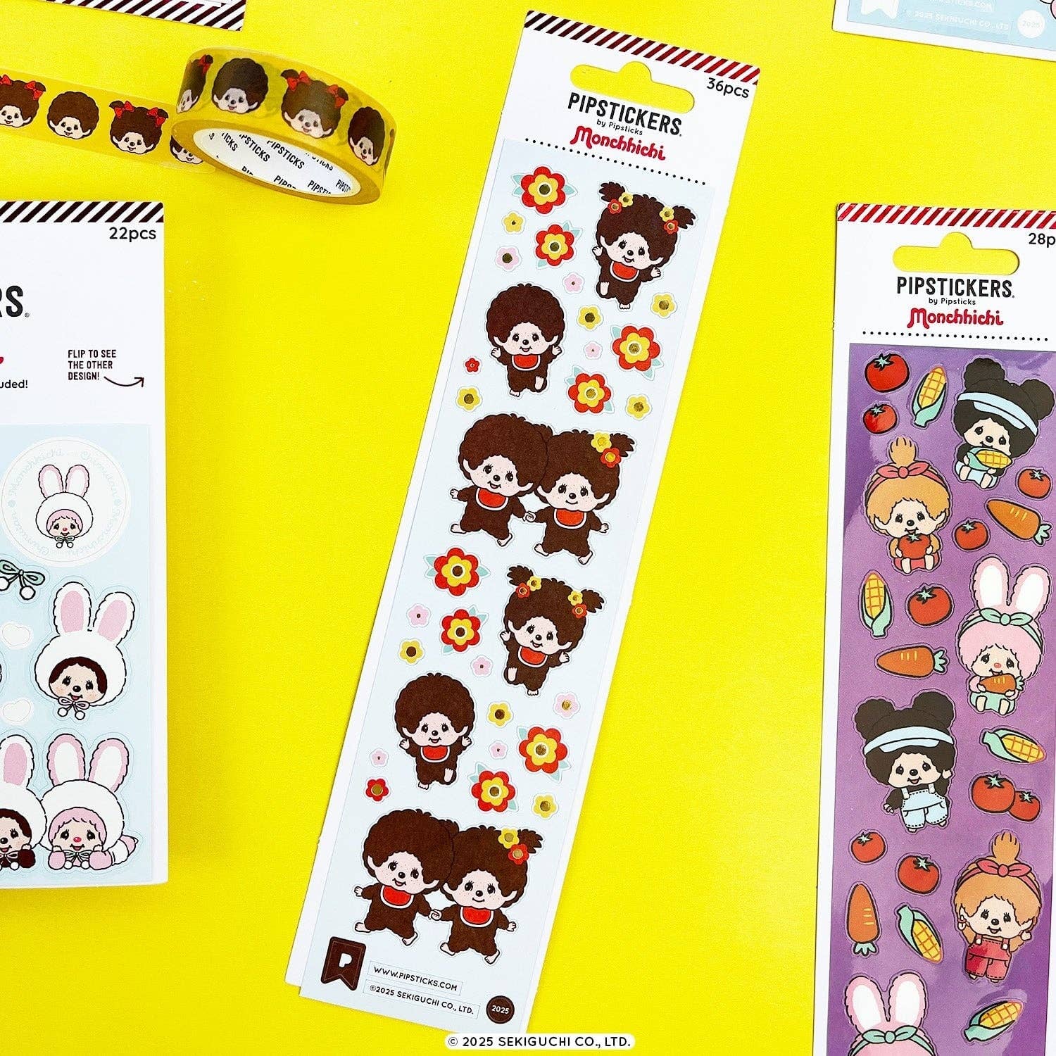 Frolicking Monchhichi Sticker Sheet