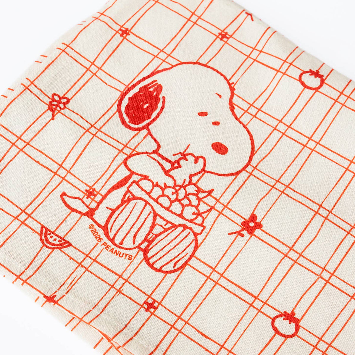 Snoopy Cherry Basket Tea Towel