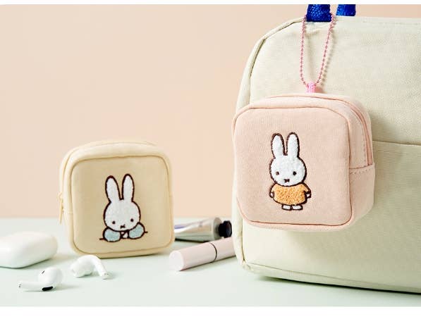 Miffy Mini Square Pouch, Pink