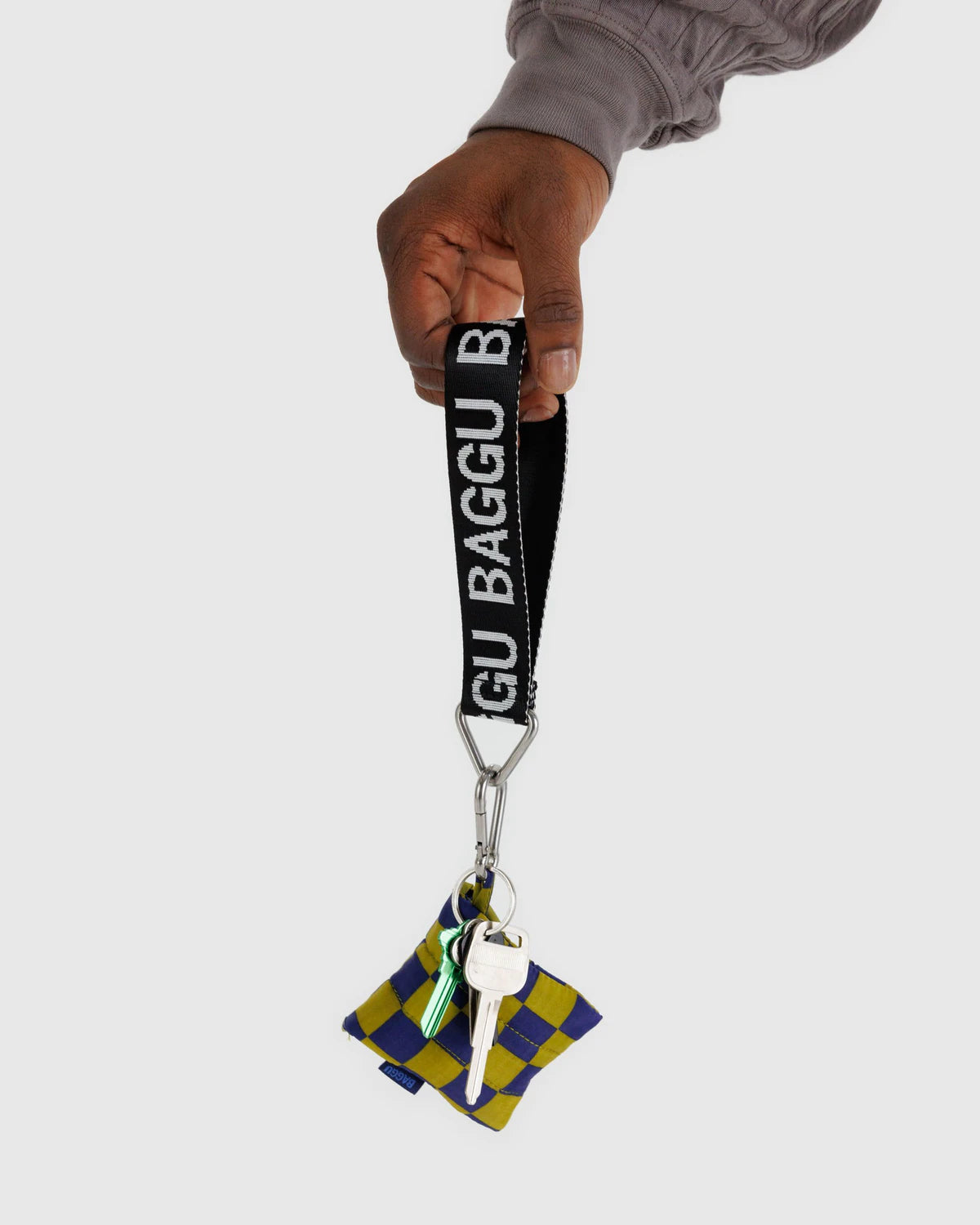 Logo Keychain, Black & White