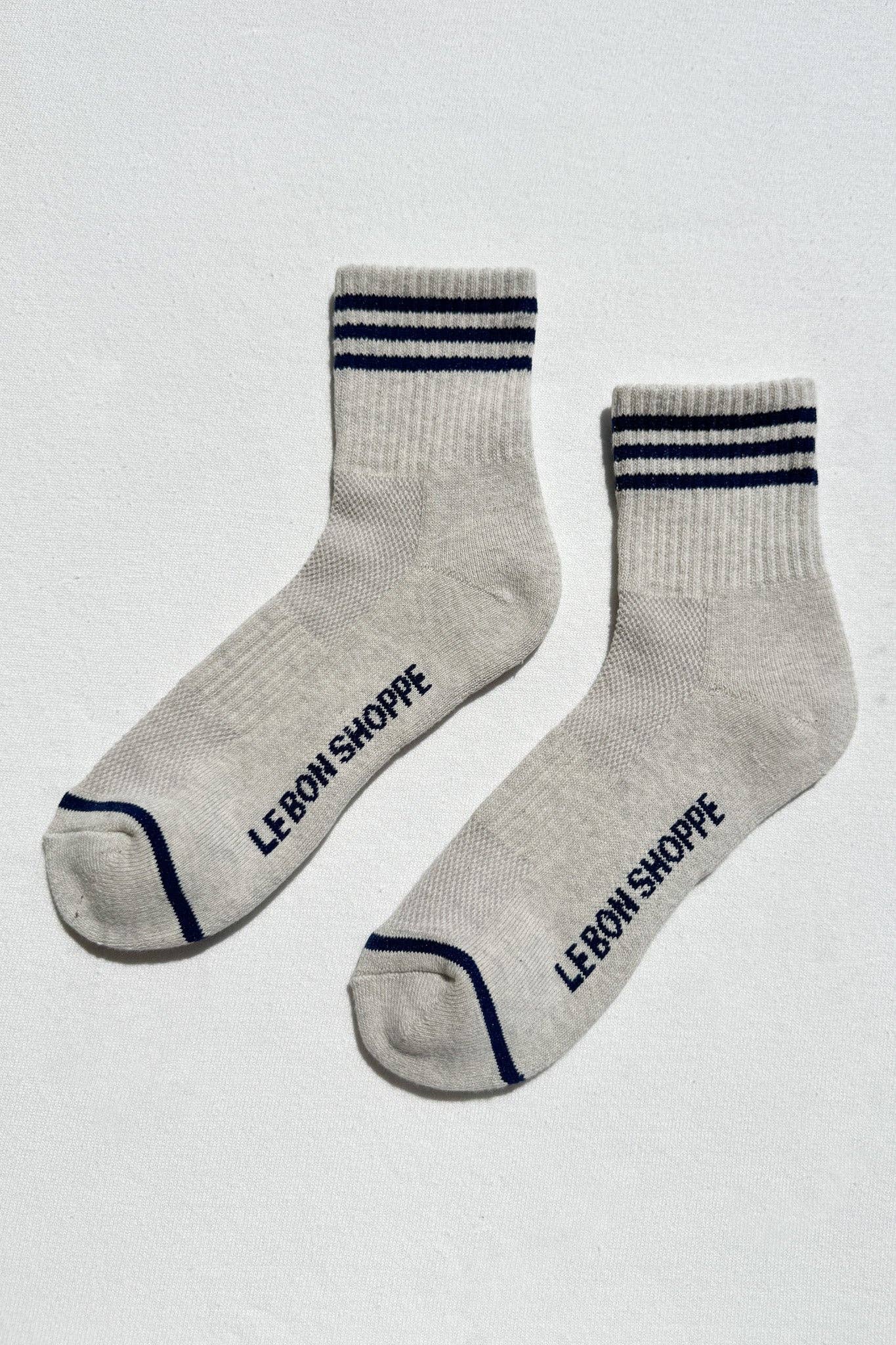 Girlfriend Socks, Bright Grey