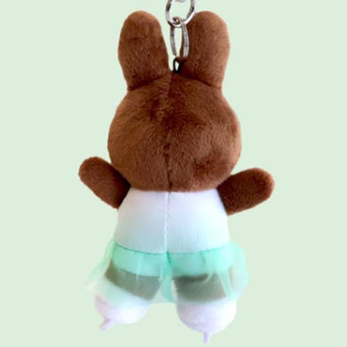 Melanie Figure Skater Keychain, Green