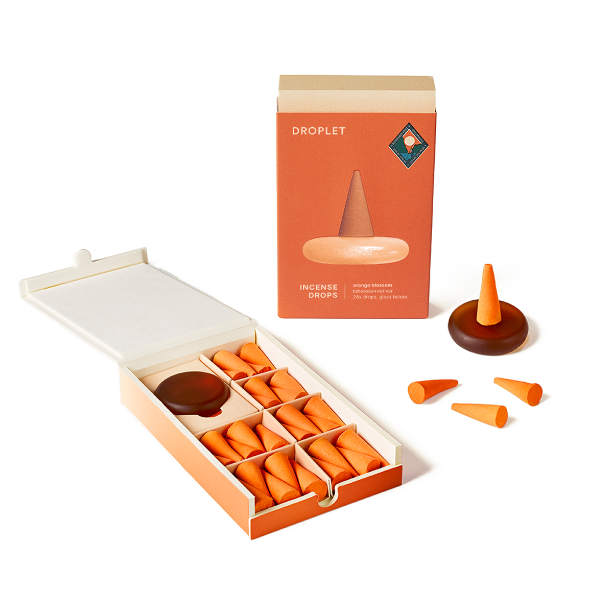 Orange Blossom Incense Drops, 26 Cones