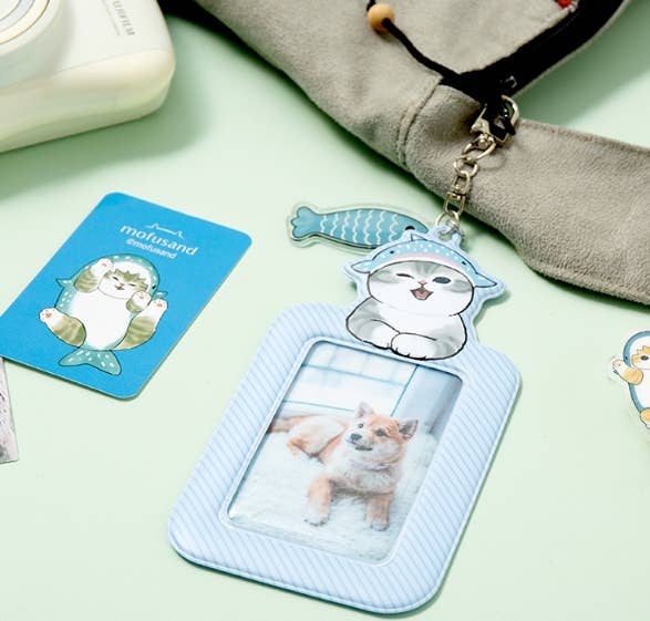 Mofusand Photo Card Multi Keyring, Shark