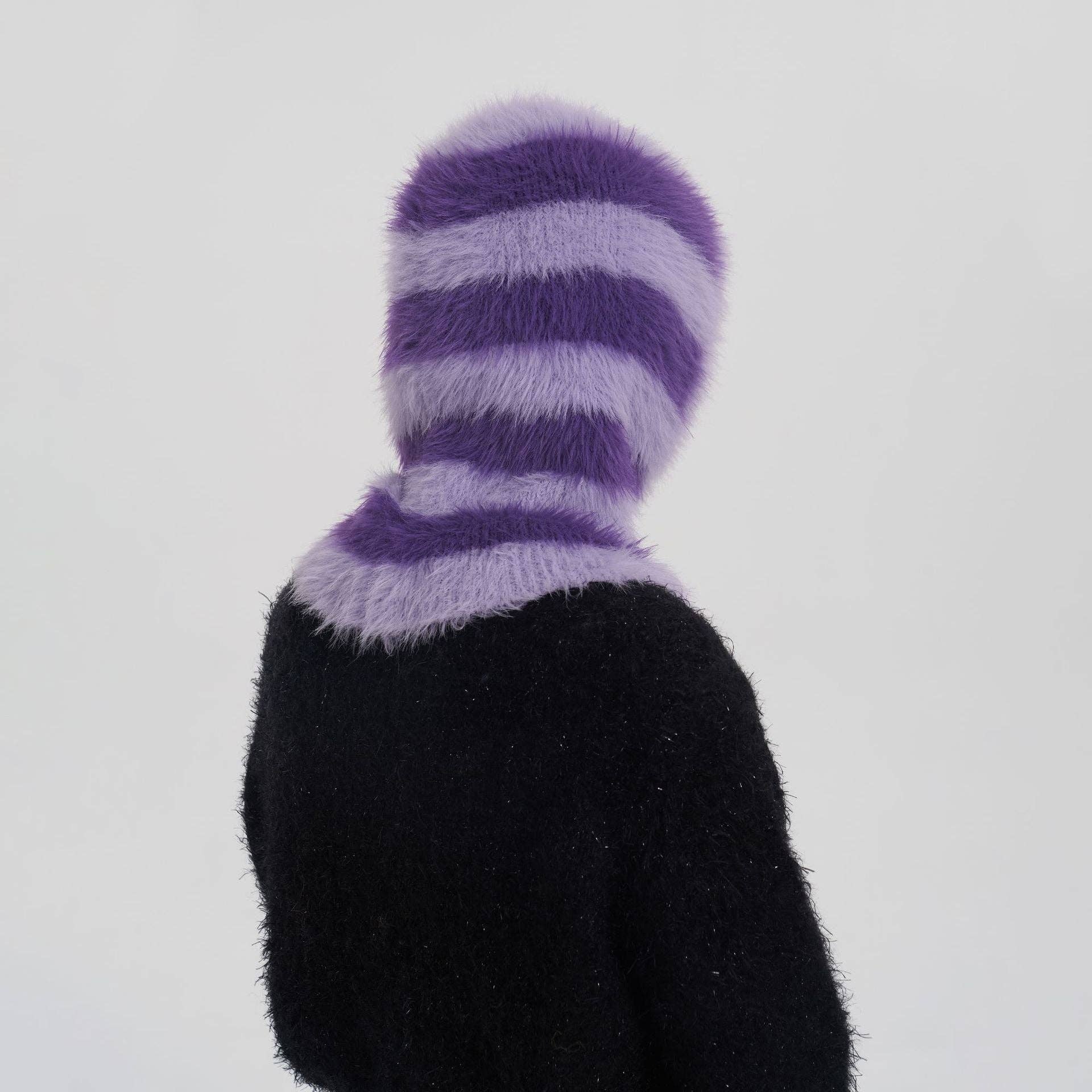 Striped Balaclava, Light Purple