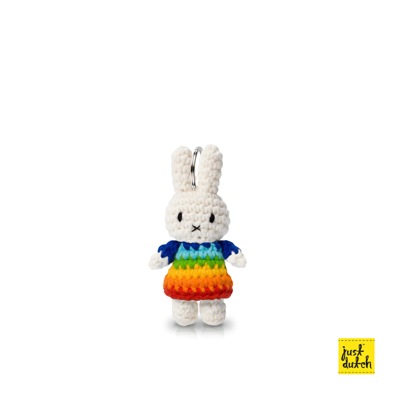 Miffy Knit Keychain, Rainbow