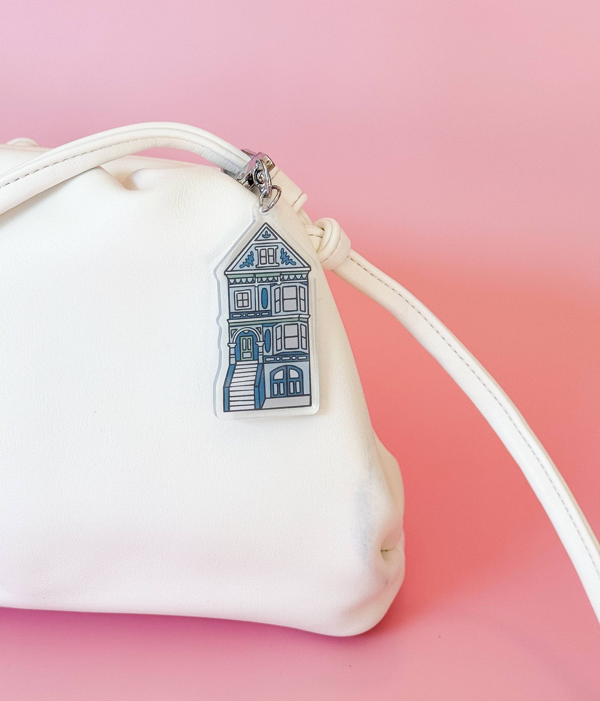 Painted Lady Keychain, Green