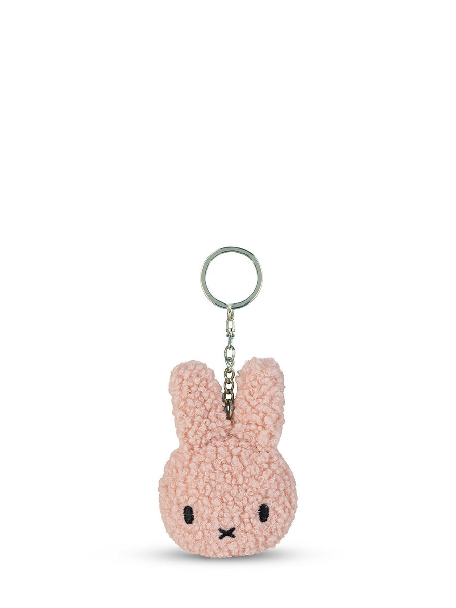 Miffy Flat Keychain, Teddy Pink