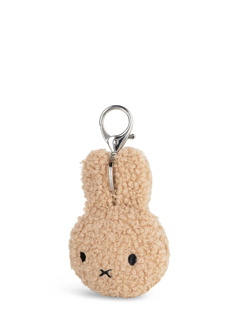 Miffy Flat Keychain, Teddy Beige