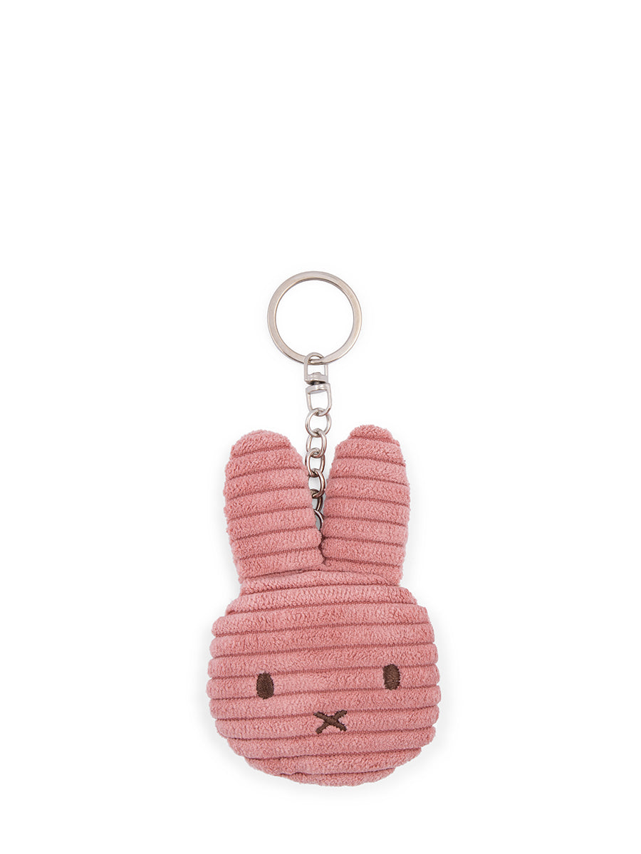 Miffy Flat Keychain, Corduroy Dusty Rose