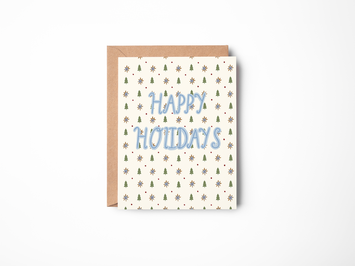Holiday Tree Pattern Card