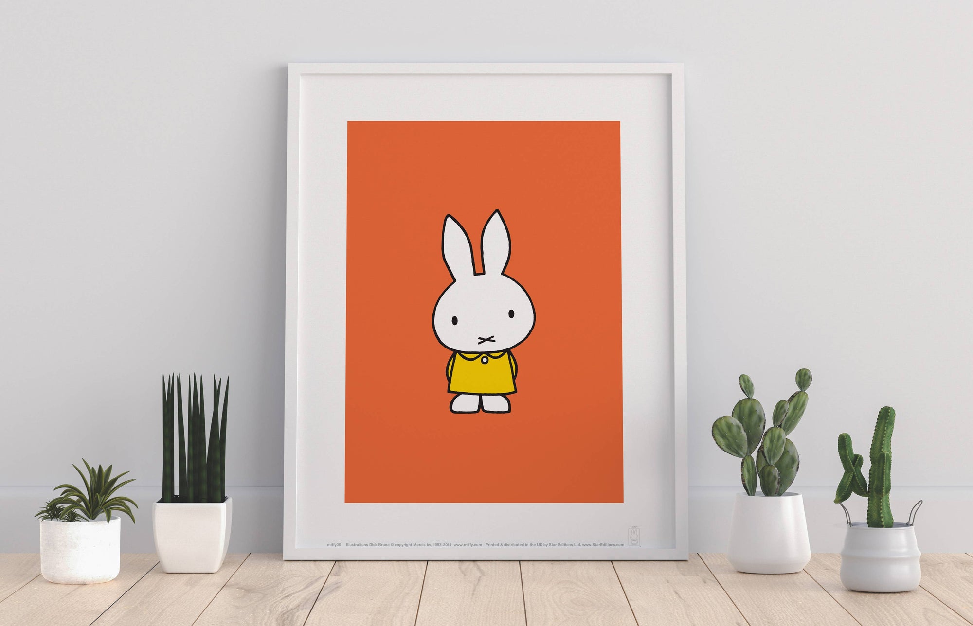 Miffy in Yellow Dress Art Print