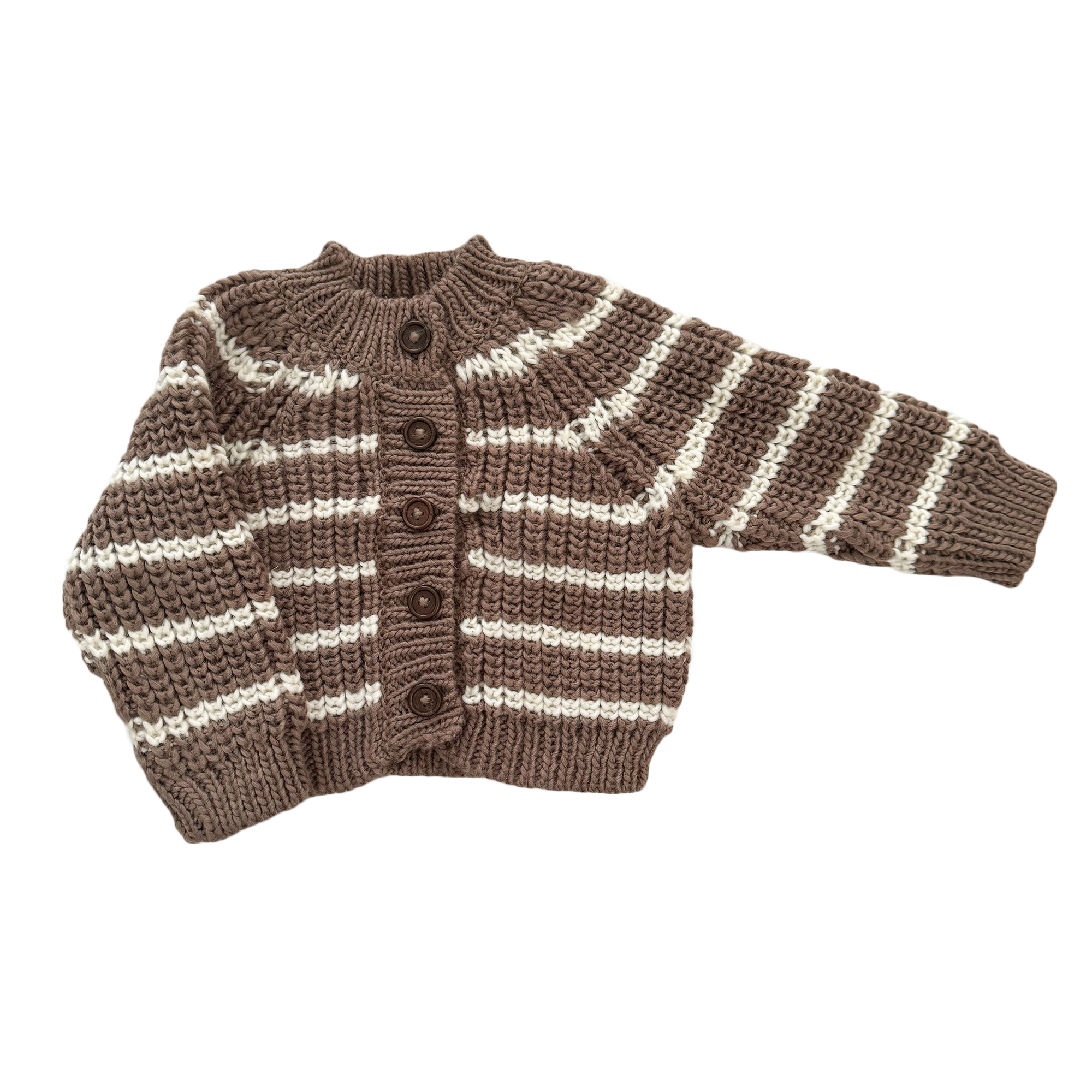 Baby Rib Knit Stripe Cardigan