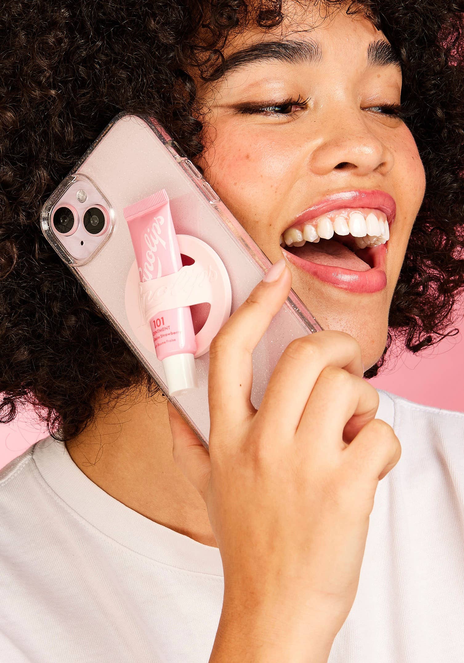 101 Ointment Strawberry & Phone Lip Balm Holder