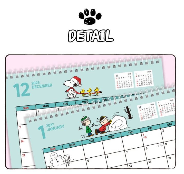 Peanuts Snoopy 2026 Desk Calendar