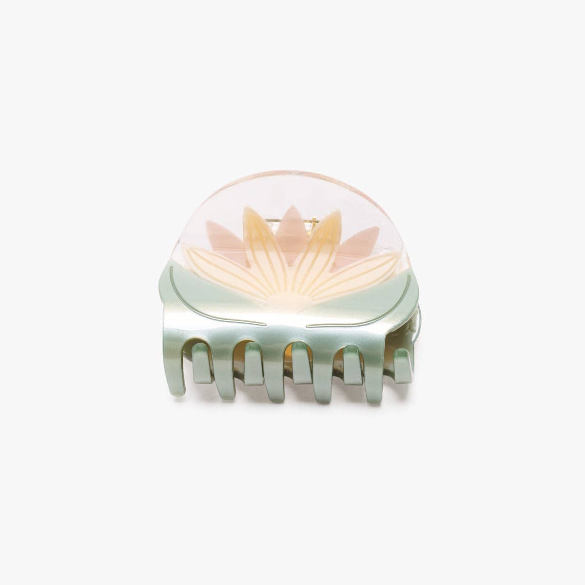 Water Lily White Lotus Flower Hair Claw