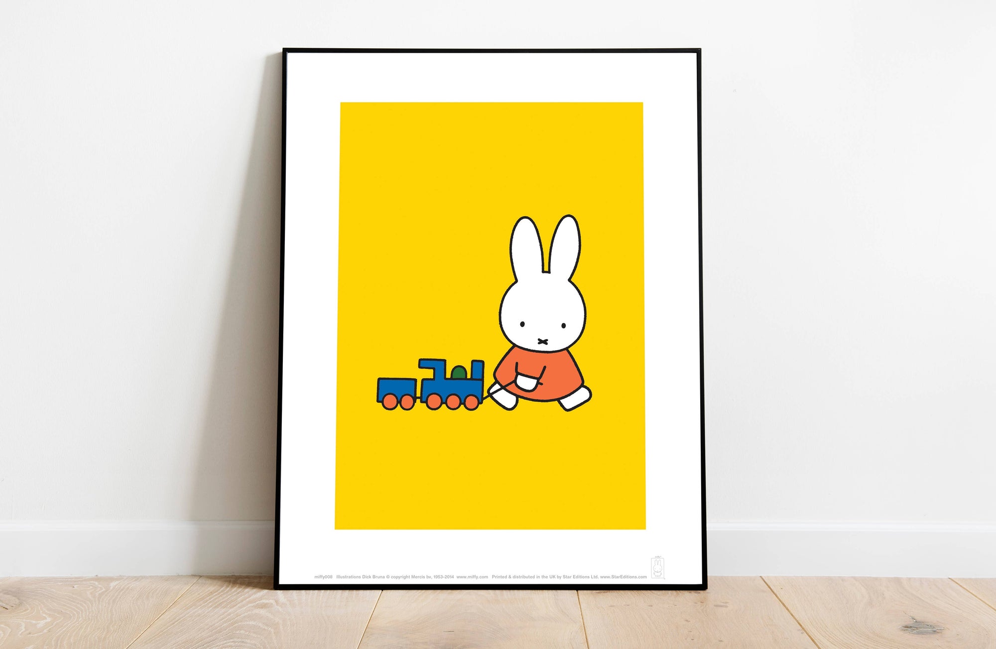Miffy Pulling A Train Art Print