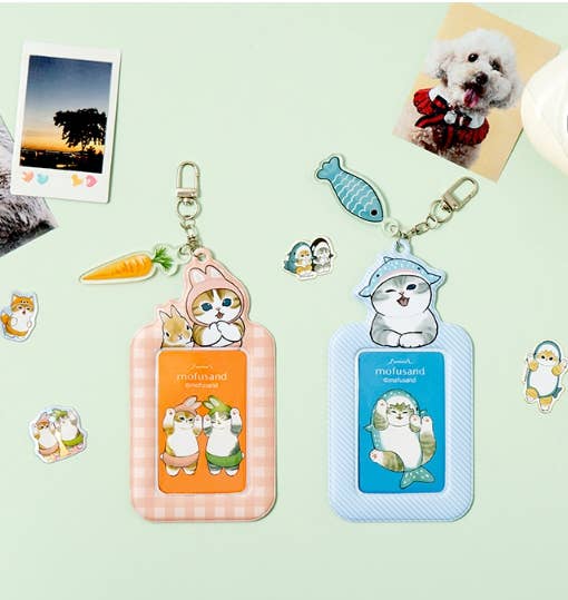 Mofusand Photo Card Multi Keyring, Rabbit