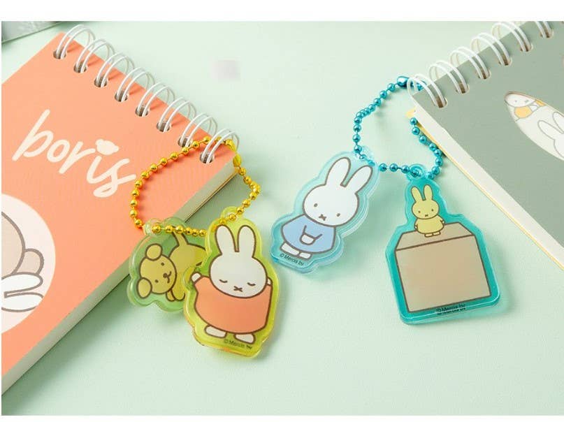 Miffy Acrylic Keychain, Purple