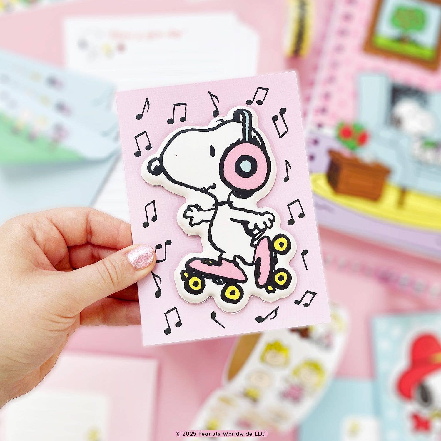Skatin' Snoopy Greeting Card