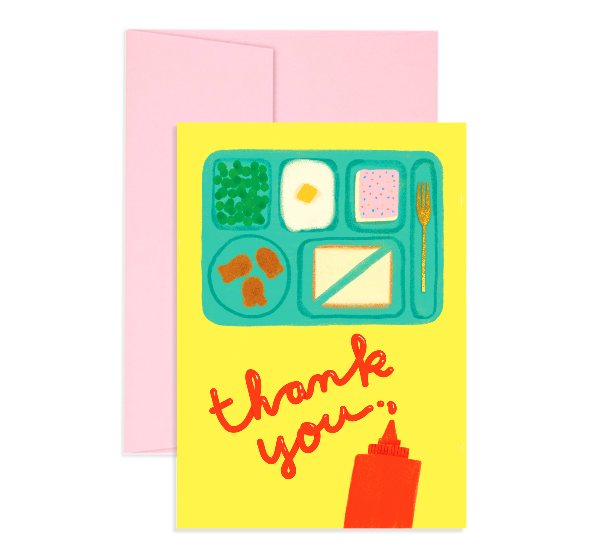 Cafeteria Times Thank You Card