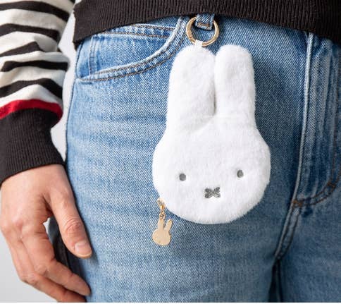 Miffy Slim Pouch Keychain, White