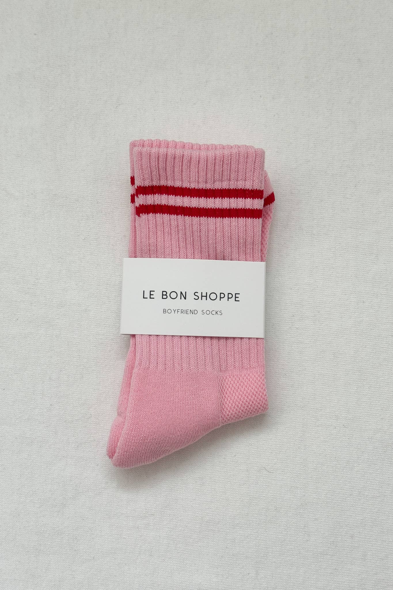 Boyfriend Socks, Amour Pink