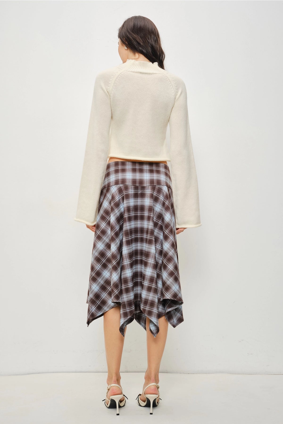 Button Down Mock Neck Cardigan, Cream