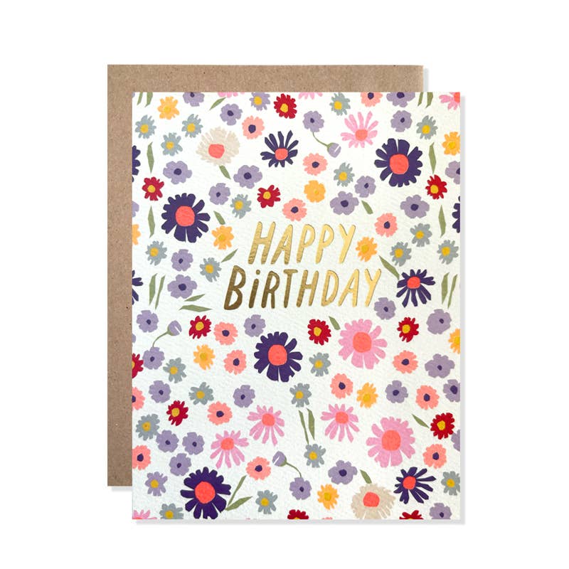 Floral Birthday Card