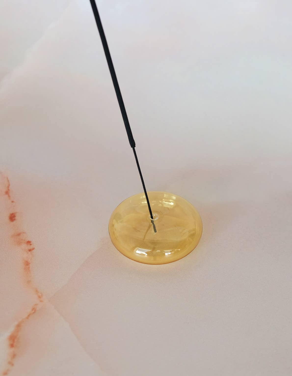 Bubble Incense Holder, Goldenrod Translucent