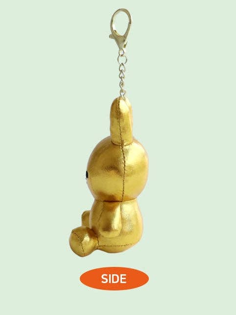 Miffy Plush Keychain, Gold
