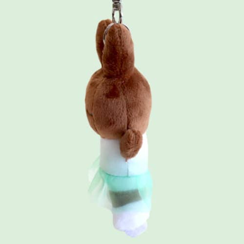 Melanie Figure Skater Keychain, Green