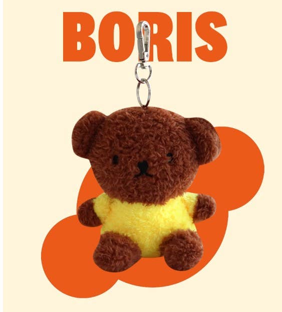 Miffy & Friends Fluffy Keychain, Boris