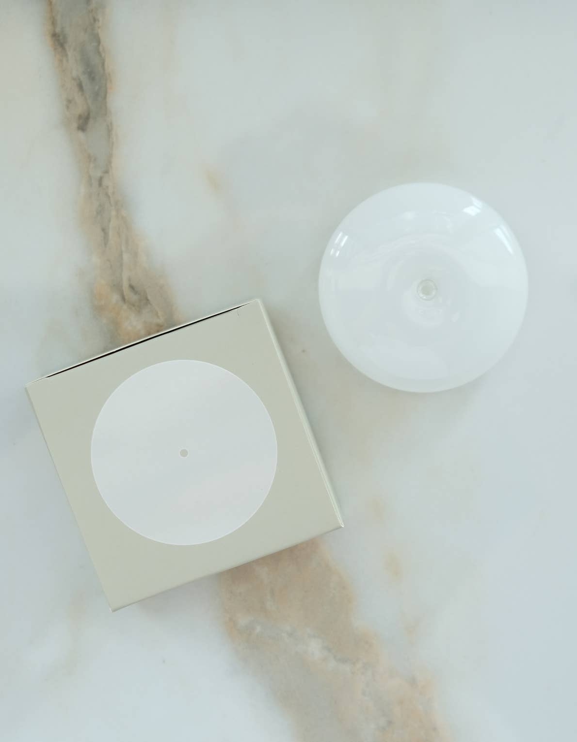 Bubble Incense Holder, White Milk Glass